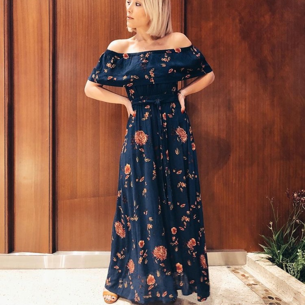 Baltic born maternity floral maxi dress NWOT